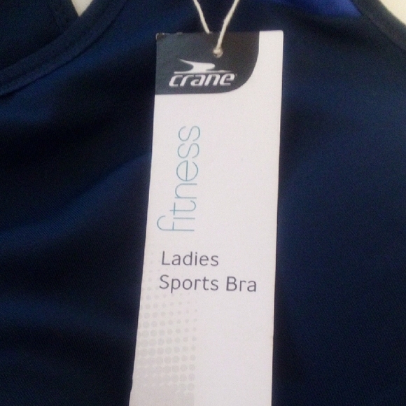 CRANE Sports Bra- NWT! Navy Blue - Picture 2 of 6